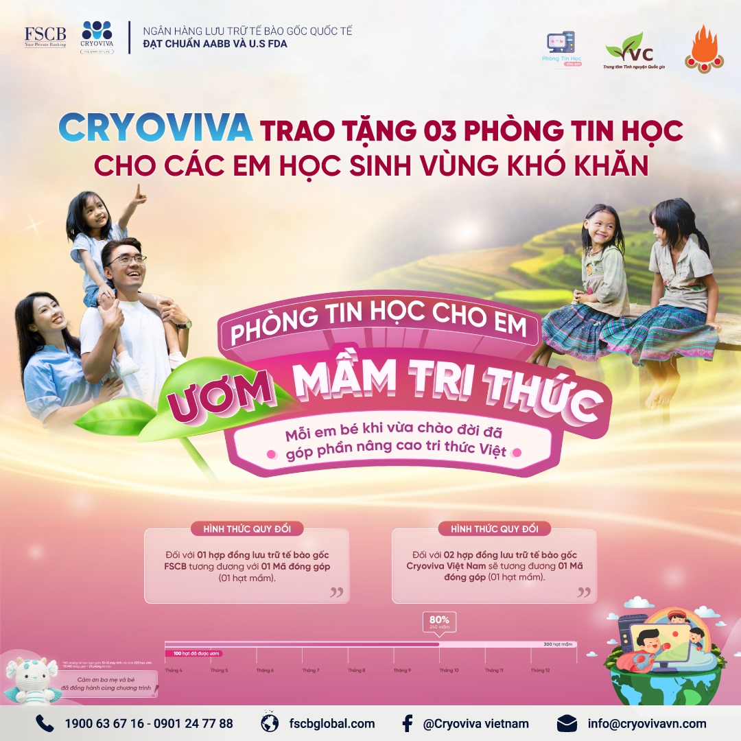 ươm mầm tri thức cryoviva