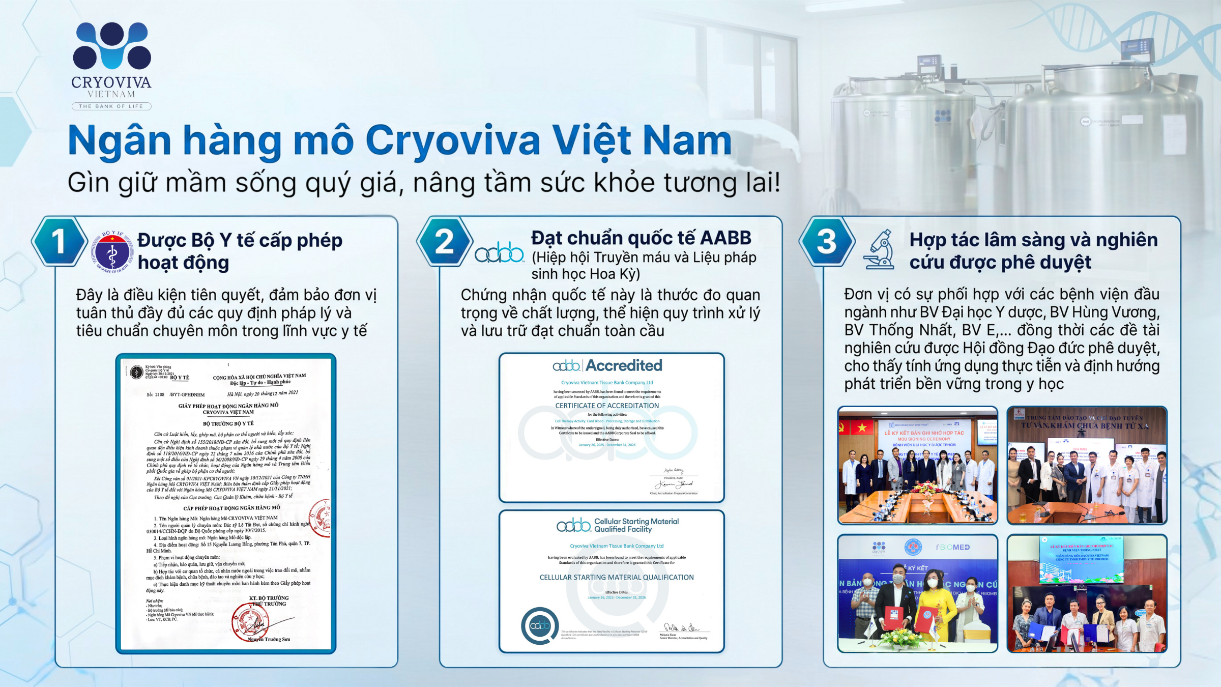 lưu trữ tế bào gốc đạt chuẩn aabb hoa kỳ